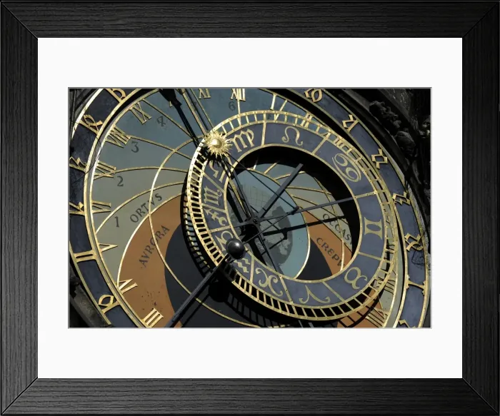 Framed Print : Czech Republic. Prague. Astronomical clock at Old Town Hall Framed Print : Czech Republic. Prague. Astronomical clock at Old Town Hall