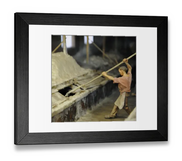Framed Print : Plant for the production of evaporated salt pans Framed Print : Plant for the production of evaporated salt pans