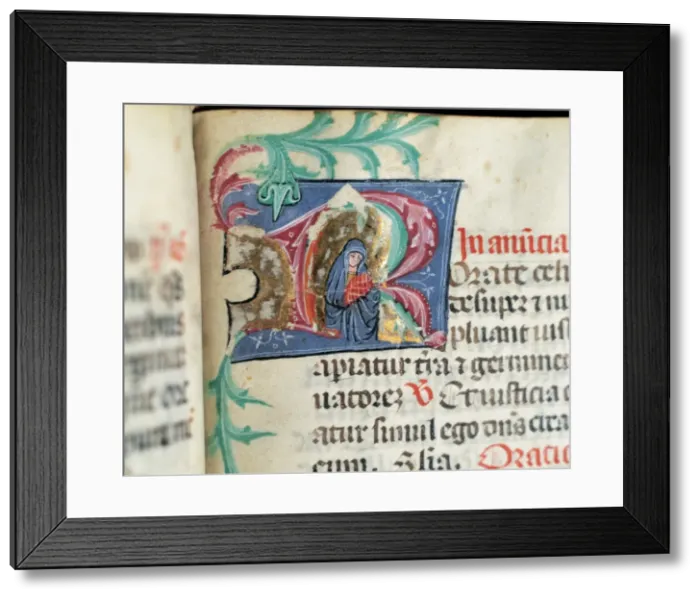 Framed Print : Miniature depicting the Virgin Mary with infant Jesus. Missa Framed Print : Miniature depicting the Virgin Mary with infant Jesus. Missa