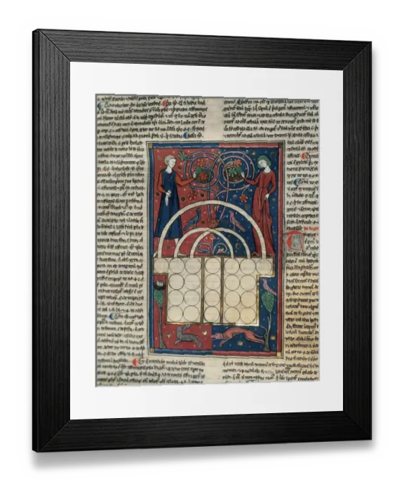 Framed Print : Codex 98 by Henricus of Segusio (c. 1200-1271). Detail Framed Print : Codex 98 by Henricus of Segusio (c. 1200-1271). Detail