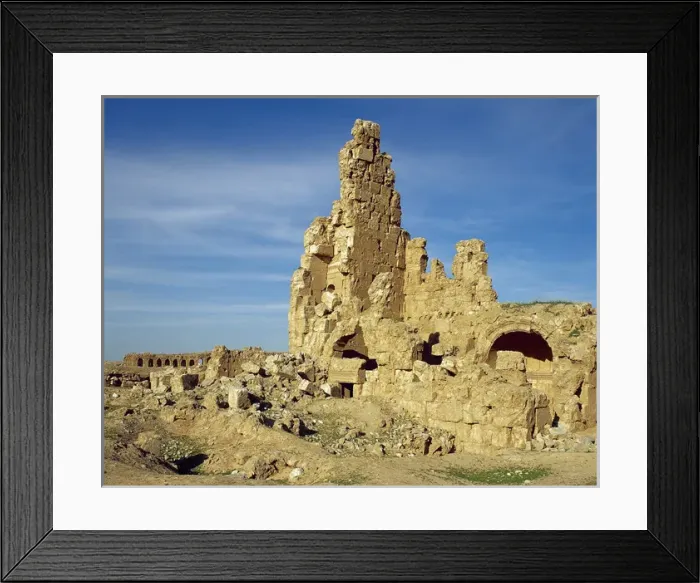 Framed Print : Syria. Resafa. Archaeological site. Basilica of Saint Sergi Framed Print : Syria. Resafa. Archaeological site. Basilica of Saint Sergi