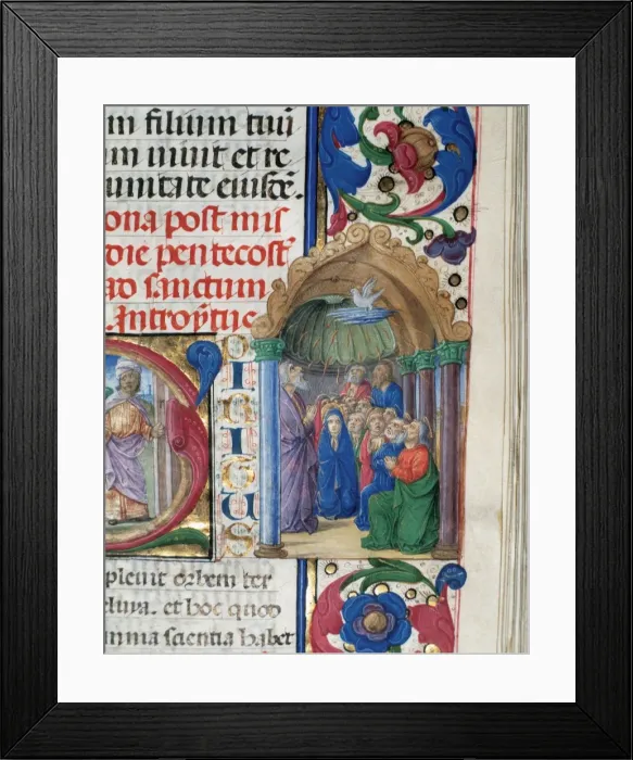Framed Print : Codex 98. Missale Romanum. By Pedro Ferris (1415-1478), Deta Framed Print : Codex 98. Missale Romanum. By Pedro Ferris (1415-1478), Deta