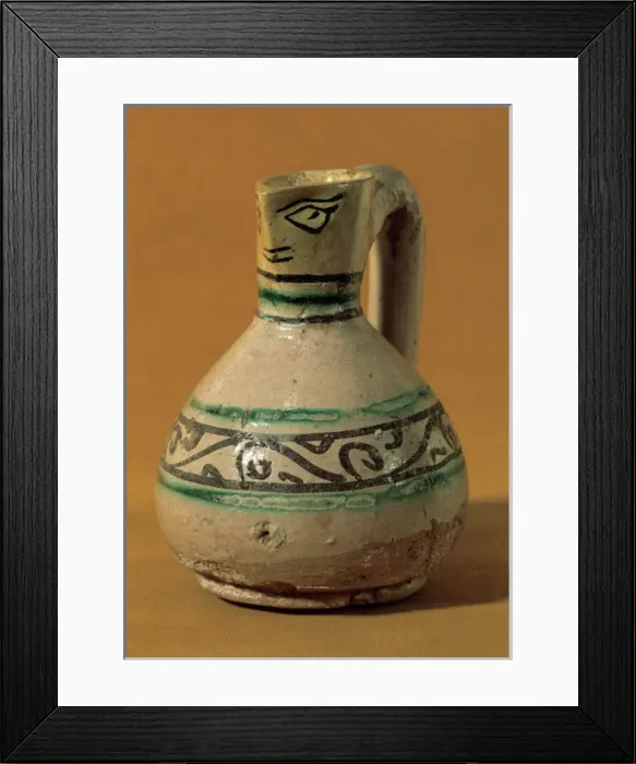 Framed Print : Anthropomorphic jar. 13th-16th centuries. Spain Framed Print : Anthropomorphic jar. 13th-16th centuries. Spain