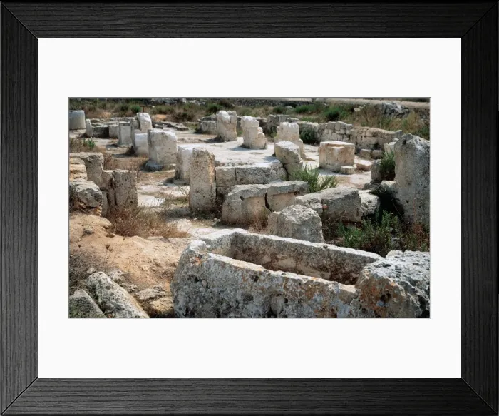 Framed Print : Early Christian Basilica of Son Bou. Alaior. Spain Framed Print : Early Christian Basilica of Son Bou. Alaior. Spain