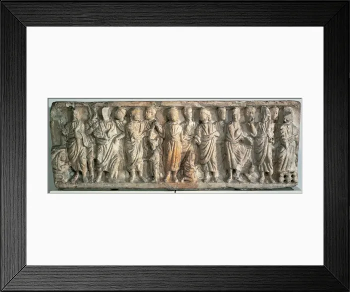 Framed Print : Roman sarcophagus. 4th century. Spain Framed Print : Roman sarcophagus. 4th century. Spain