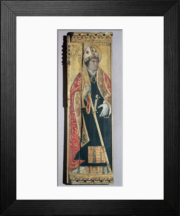 Framed Print : Severus of Barcelona. 3th-4th centuries. Gothic altarpiece Framed Print : Severus of Barcelona. 3th-4th centuries. Gothic altarpiece