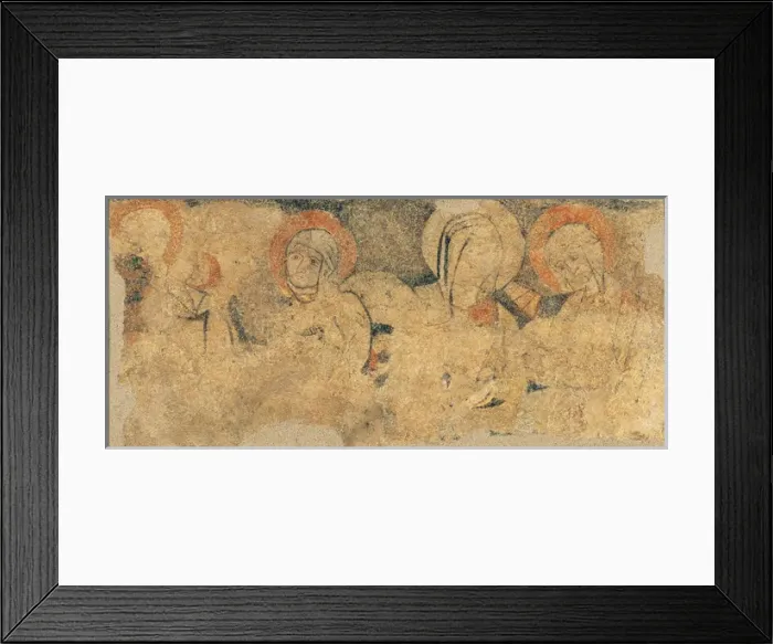 Framed Print : Fresco depicting The Holy Women. Romanesque. 12th century. F Framed Print : Fresco depicting The Holy Women. Romanesque. 12th century. F