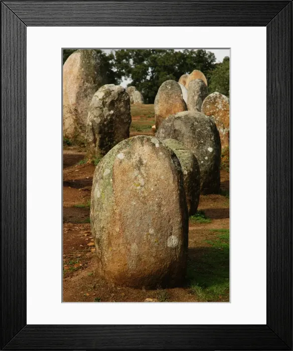 Framed Print : Almendres Cromlech. Megalithic complex. Neolithic. Near Evor Framed Print : Almendres Cromlech. Megalithic complex. Neolithic. Near Evor