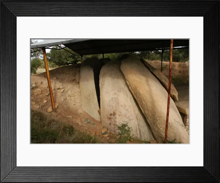Framed Print : Anta Grande do Zambujeiro. Megalithic monument. 4000-35000 B Framed Print : Anta Grande do Zambujeiro. Megalithic monument. 4000-35000 B