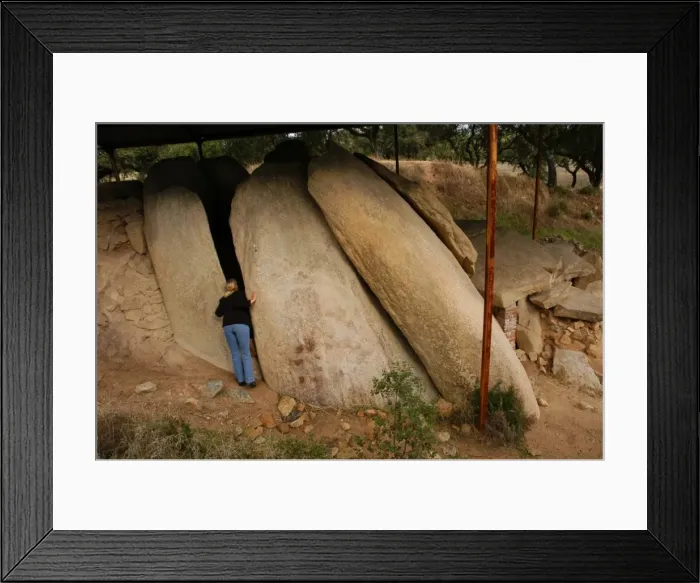 Framed Print : Anta Grande do Zambujeiro. Megalithic monument. 4000-35000 B Framed Print : Anta Grande do Zambujeiro. Megalithic monument. 4000-35000 B