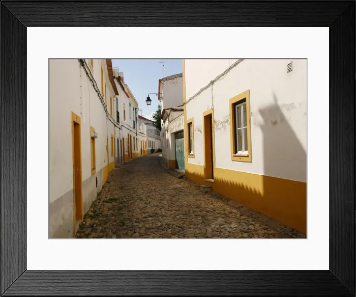 Framed Print : Portugal. Evora. Street. Old Town. Alentejo region Framed Print : Portugal. Evora. Street. Old Town. Alentejo region