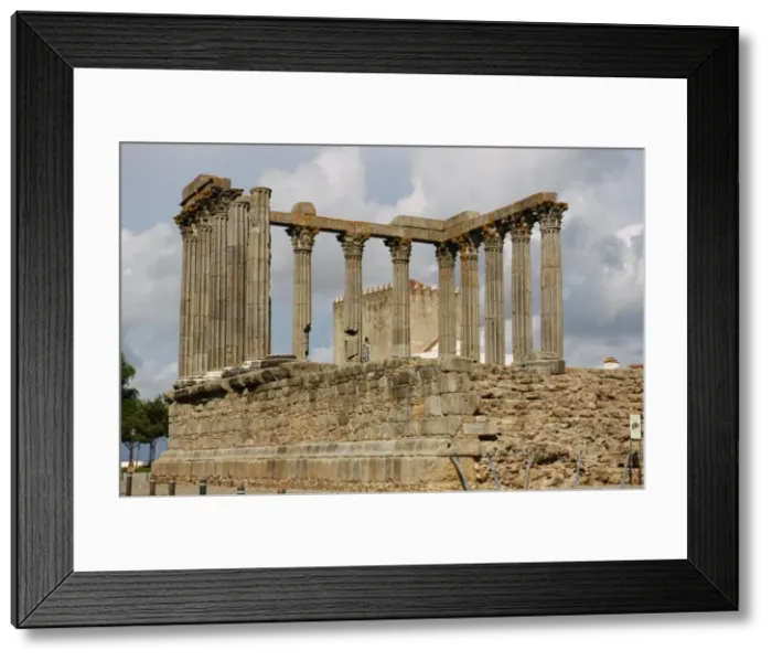 Framed Print : Portugal. Roman Temple of Evora. Corinthian style. 1st centu Framed Print : Portugal. Roman Temple of Evora. Corinthian style. 1st centu