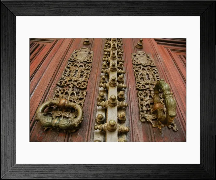 Framed Print : Portugal. Evora. Cathedral of Virgin Mary. Door. Detail Framed Print : Portugal. Evora. Cathedral of Virgin Mary. Door. Detail