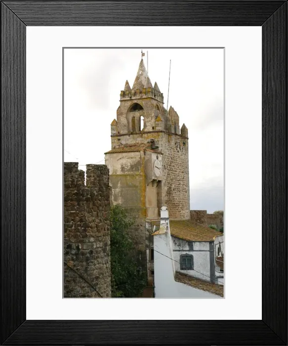 Framed Print : Portugal. Montemor-o-Novo. Castle. Clock Tower Framed Print : Portugal. Montemor-o-Novo. Castle. Clock Tower