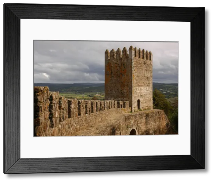 Framed Print : Portugal. Montemor-o-Novo. Walls of the Castle. Built in 13 Framed Print : Portugal. Montemor-o-Novo. Walls of the Castle. Built in 13