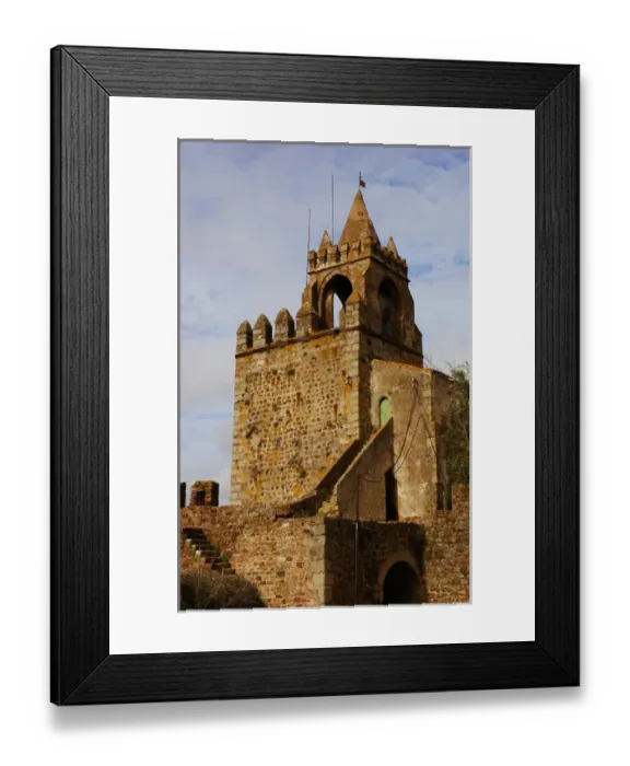 Framed Print : Portugal. Montemor-o-Novo. Castle. Clock Tower Framed Print : Portugal. Montemor-o-Novo. Castle. Clock Tower