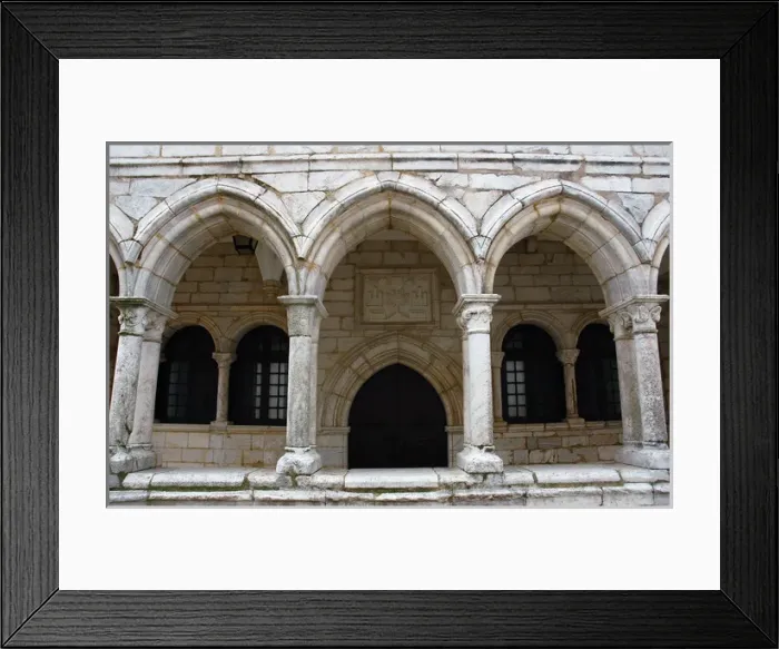 Framed Print : Portugal. Estremoz. Gothic porch in Estremoz Castle (King Jo Framed Print : Portugal. Estremoz. Gothic porch in Estremoz Castle (King Jo