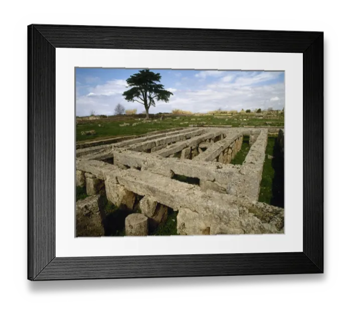 Framed Print : Italy. Paestum. Sanctuary of Fortuna Virilis. Pool. 3rd cent Framed Print : Italy. Paestum. Sanctuary of Fortuna Virilis. Pool. 3rd cent