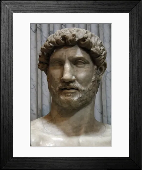 Framed Print : Publio Aelio Hadrian (76-138). Roman Emperor (117-138). Bust Framed Print : Publio Aelio Hadrian (76-138). Roman Emperor (117-138). Bust