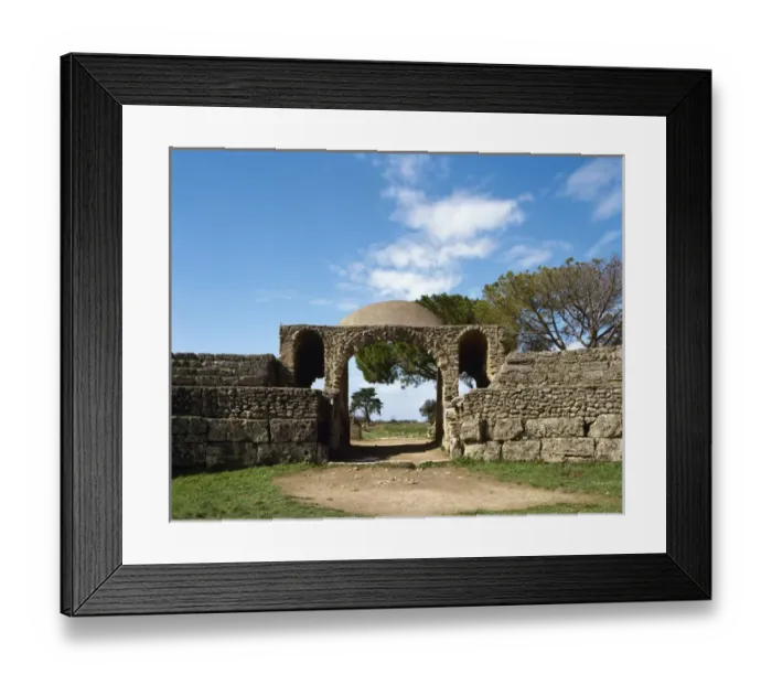 Framed Print : Italy. Paestum. Roman Amphitheater. Gateway Framed Print : Italy. Paestum. Roman Amphitheater. Gateway
