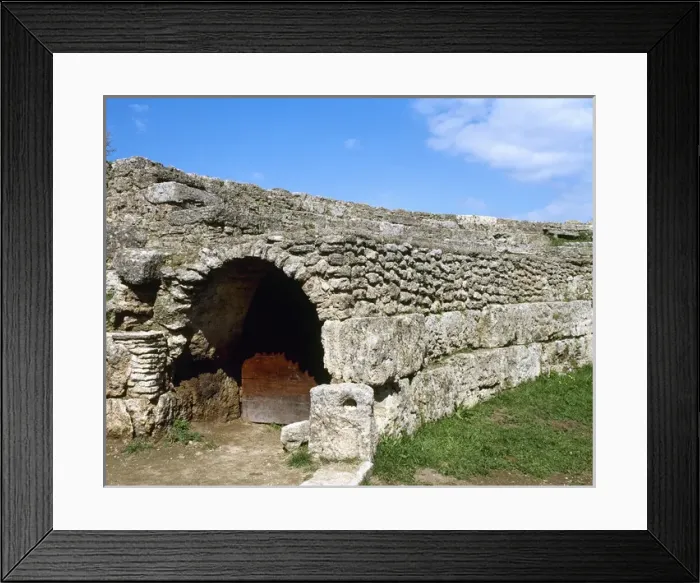 Framed Print : Italy. Paestum. Walls of Roman Amphitheater Framed Print : Italy. Paestum. Walls of Roman Amphitheater