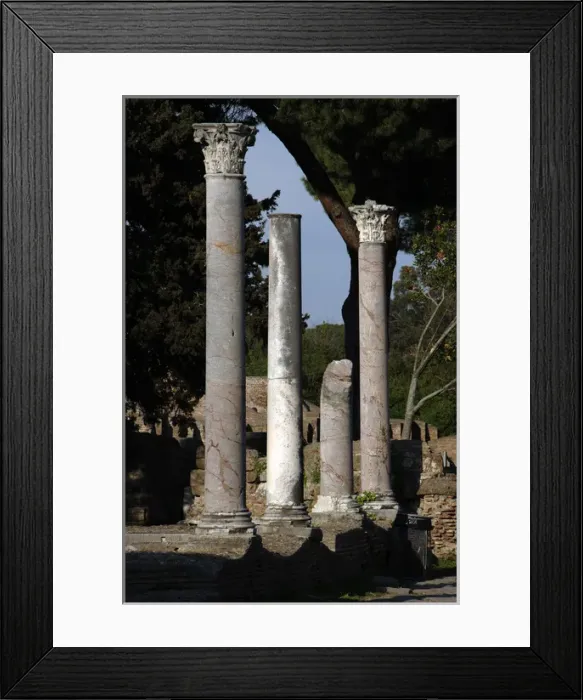 Framed Print : Italy. Ostia Antica. Ruins. Columns Framed Print : Italy. Ostia Antica. Ruins. Columns