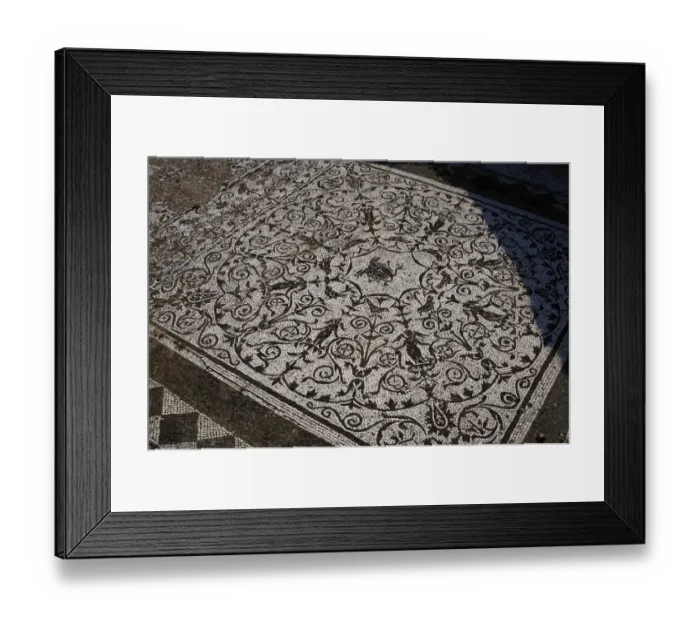 Framed Print : Roman Art. Italy. House of Bacchus and Ariadne. Floor mosaic Framed Print : Roman Art. Italy. House of Bacchus and Ariadne. Floor mosaic