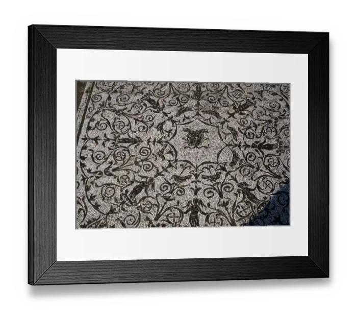 Framed Print : Roman Art. Italy. House of Bacchus and Ariadne. Floor mosaic Framed Print : Roman Art. Italy. House of Bacchus and Ariadne. Floor mosaic