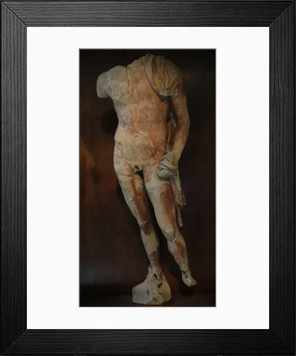 Framed Print : Etruscan Art. Italy. Terracotta pedimental decoration in hig Framed Print : Etruscan Art. Italy. Terracotta pedimental decoration in hig