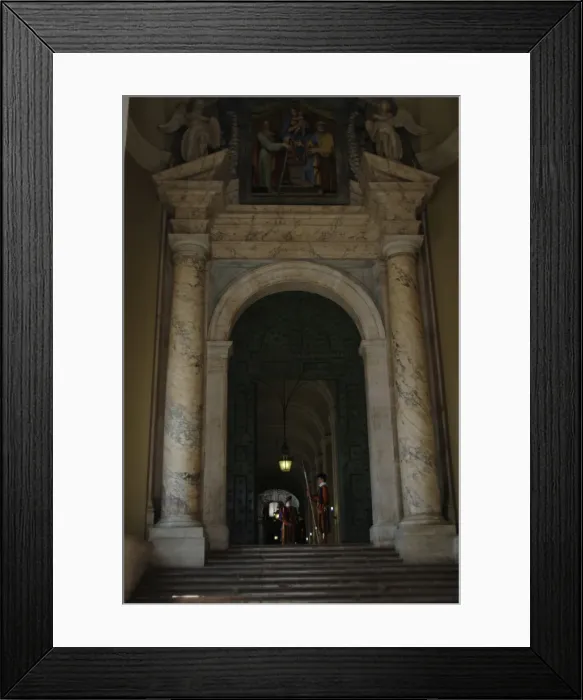 Framed Print : Swiss Guard. St. Peters Basilica. Vatican City Framed Print : Swiss Guard. St. Peters Basilica. Vatican City