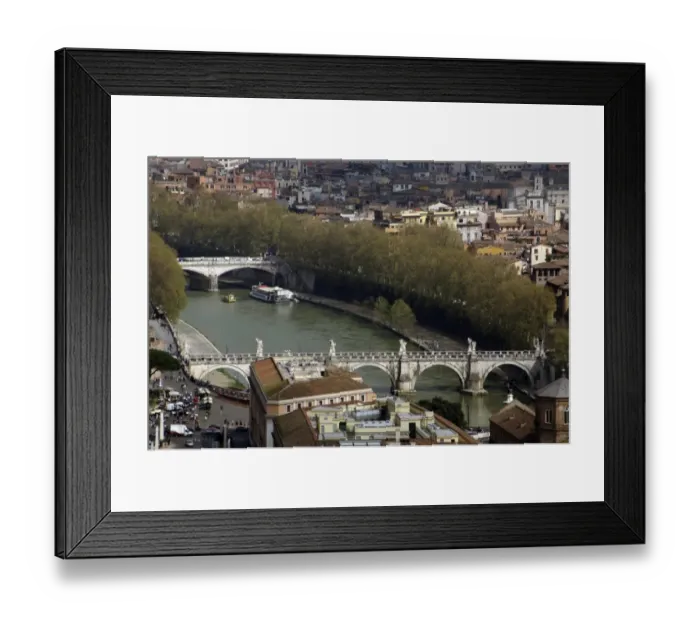 Framed Print : Italy. Rome. Panorama with Tiber river Framed Print : Italy. Rome. Panorama with Tiber river