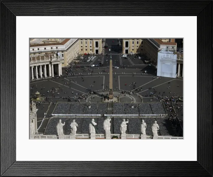 Framed Print : Vatican City. St. Peters Square from the dome Framed Print : Vatican City. St. Peters Square from the dome