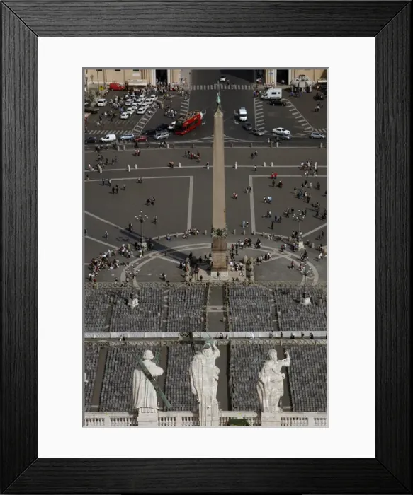 Framed Print : Vatican City. St. Peters Square from the dome Framed Print : Vatican City. St. Peters Square from the dome