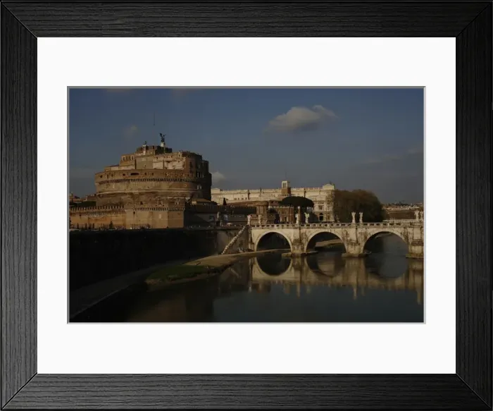 Framed Print : Mausoleum of emperor Hadrian or Castle Sant Angelo. Rome Framed Print : Mausoleum of emperor Hadrian or Castle Sant Angelo. Rome