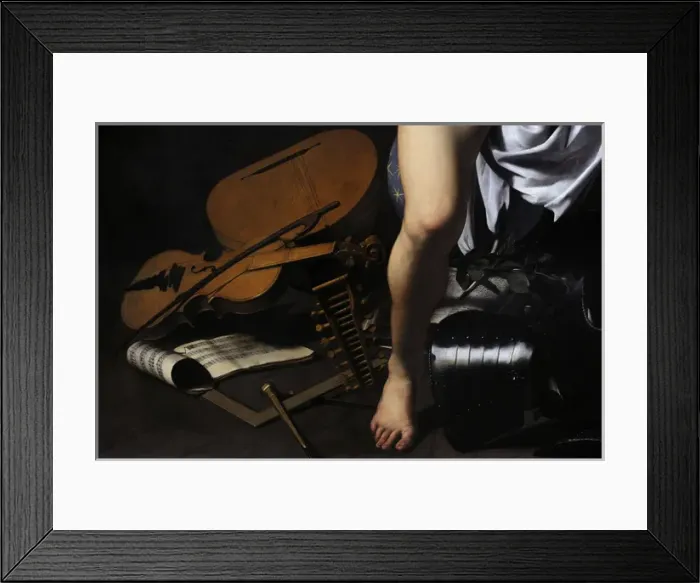 Framed Print : Amor Victorious, 1601-1602, by Caravaggio (1573-1610) Framed Print : Amor Victorious, 1601-1602, by Caravaggio (1573-1610)