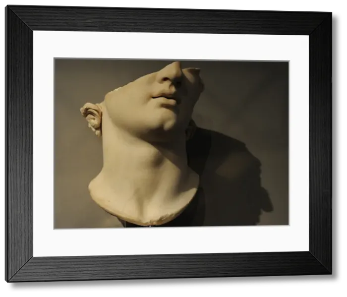 Framed Print : Greek art. Asia Minor. Colossal head of a youth. Pergamon. M Framed Print : Greek art. Asia Minor. Colossal head of a youth. Pergamon. M