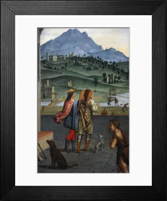 Framed Print : Life of the Young Tobias byFrancesco Granacci (1469-1543) Framed Print : Life of the Young Tobias byFrancesco Granacci (1469-1543)