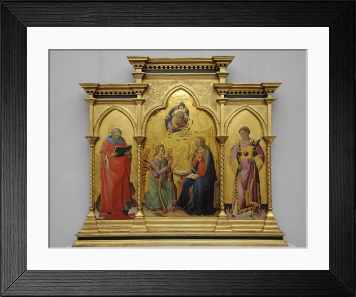 Framed Print : Triptych by Paolo Schiavo (1397-1478) Framed Print : Triptych by Paolo Schiavo (1397-1478)