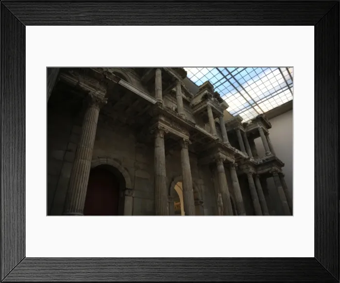 Framed Print : Roman art. The Market Gate of Miletus. Marble. 2nd century A Framed Print : Roman art. The Market Gate of Miletus. Marble. 2nd century A