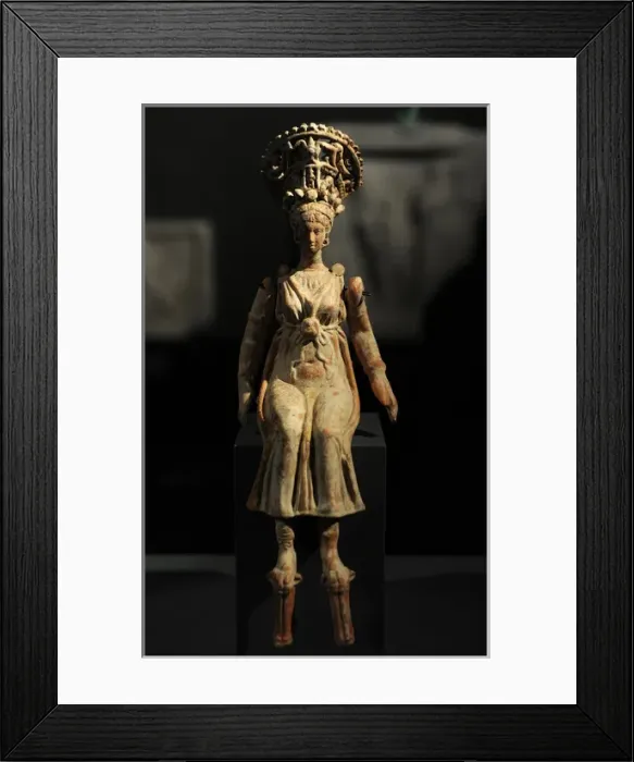 Framed Print : Asia Minor. Ancient Art. Maiden in Wedding adornment. 100-50 Framed Print : Asia Minor. Ancient Art. Maiden in Wedding adornment. 100-50