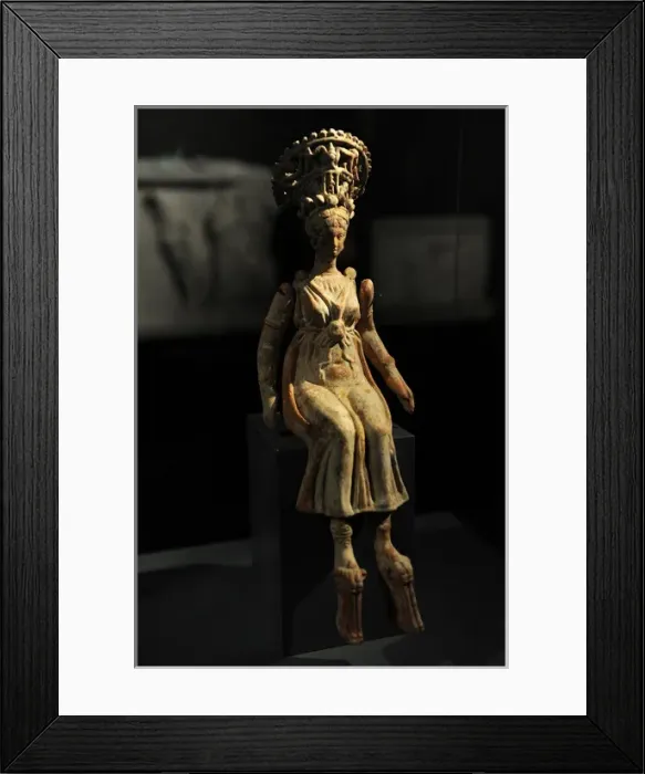 Framed Print : Asia Minor. Ancient Art. Maiden in Wedding adornment. 100-50 Framed Print : Asia Minor. Ancient Art. Maiden in Wedding adornment. 100-50