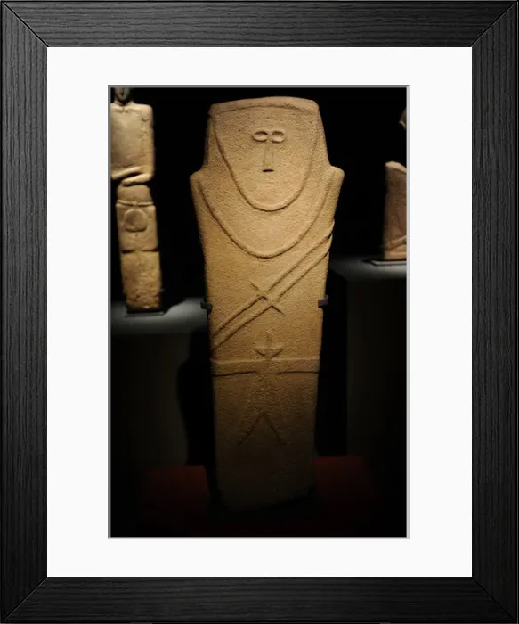Framed Print : Arabic peninsula. Anthropomorphe Stele. IV millennum BC. Al Framed Print : Arabic peninsula. Anthropomorphe Stele. IV millennum BC. Al