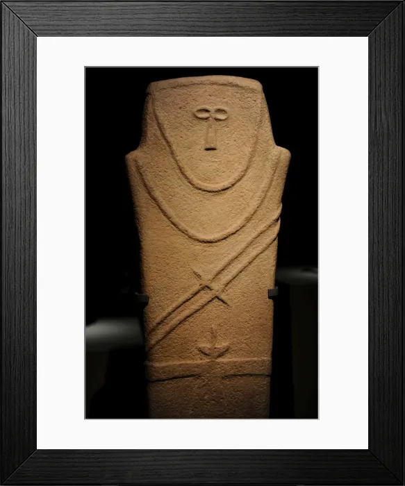 Framed Print : Arabic peninsula. Anthropomorphe Stele. IV millennum BC. Al Framed Print : Arabic peninsula. Anthropomorphe Stele. IV millennum BC. Al