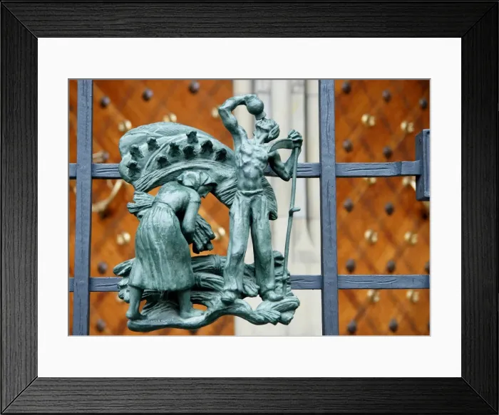 Framed Print : Czech Republic. Prague. St. Vitus Cathedral. Golden Gate. Wr Framed Print : Czech Republic. Prague. St. Vitus Cathedral. Golden Gate. Wr