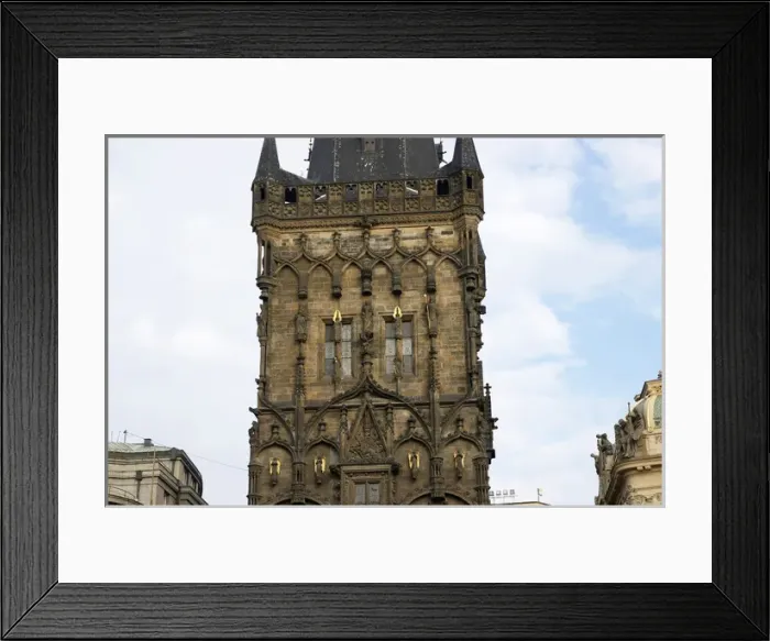 Framed Print : Czech Republic. Prague. Powder Tower. Gothic, 1475 by Matej Framed Print : Czech Republic. Prague. Powder Tower. Gothic, 1475 by Matej