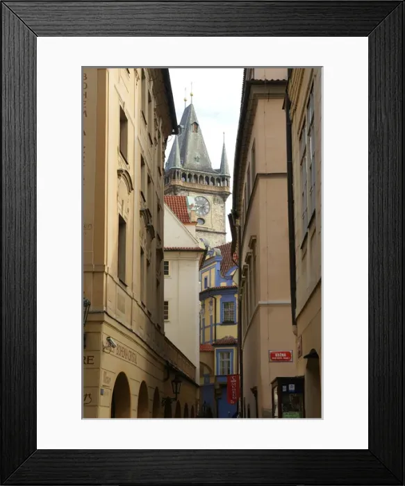 Framed Print : Czech Republic. Prague. Old Town (Stare Mesto). Street Framed Print : Czech Republic. Prague. Old Town (Stare Mesto). Street