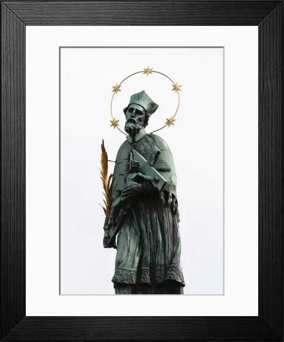 Framed Print : John of Nepomuk (1345-1393). National saint of the Czech Rep Framed Print : John of Nepomuk (1345-1393). National saint of the Czech Rep