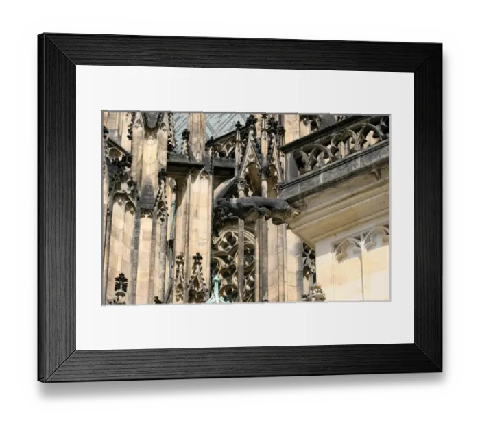 Framed Print : Czech Republic. Prague. St. Vitus Cathedral. Gothic. Detail Framed Print : Czech Republic. Prague. St. Vitus Cathedral. Gothic. Detail