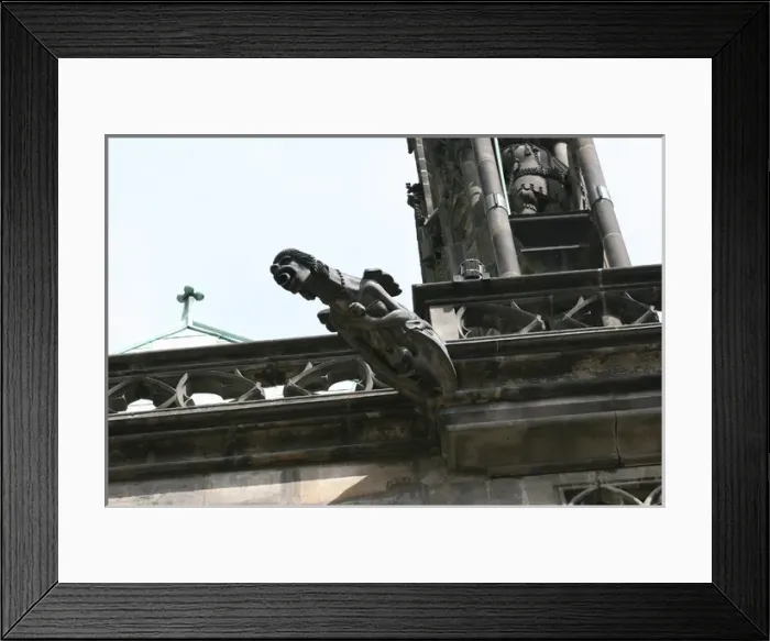 Framed Print : Czech Republic. Prague. St. Vitus Cathedral. Gothic. Detail Framed Print : Czech Republic. Prague. St. Vitus Cathedral. Gothic. Detail