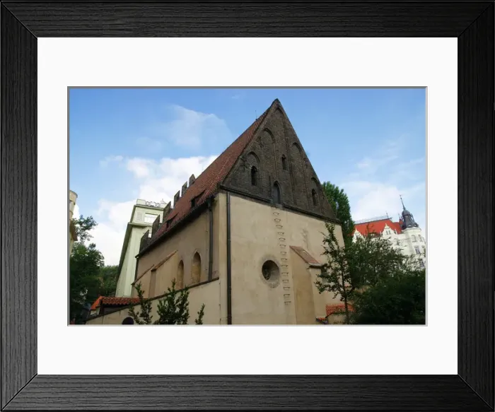 Framed Print : Czech Republic. Prague. Old New Synagogue. Gothic, 13th cent Framed Print : Czech Republic. Prague. Old New Synagogue. Gothic, 13th cent